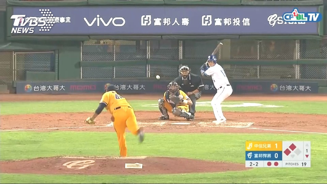 炸裂！胡金龍2分砲　富邦8比3勝中信兄弟