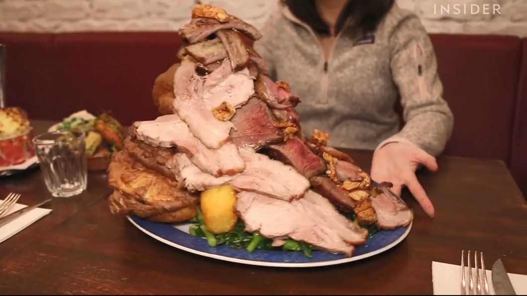 英國傳統週日料理　鮮肉高塔豐富可口