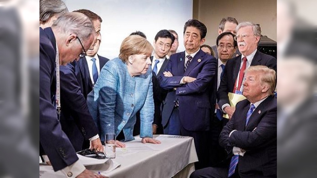 梅克爾公開照片 G7成員國陷入最大分歧