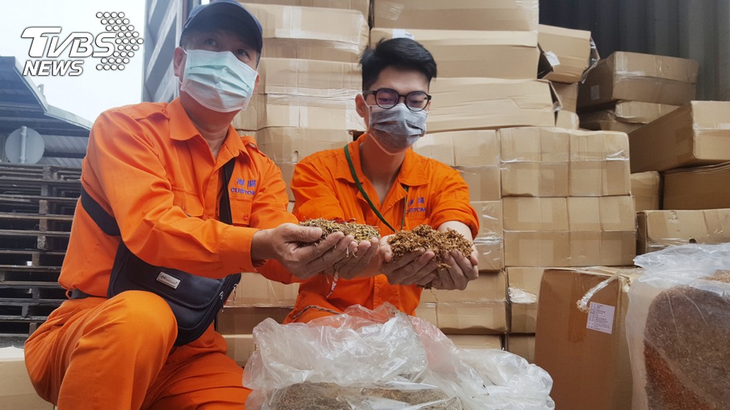 基隆關查獲貨櫃夾藏6噸菸絲 以辣椒絲掩護