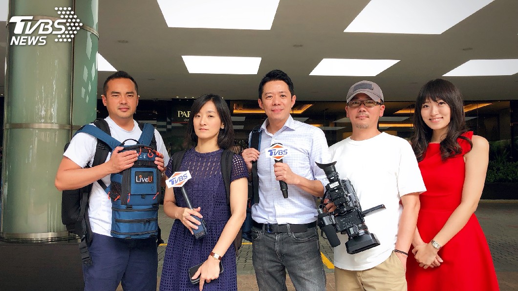 TVBS採訪團隊,左起為段士元、倪嘉徽、林宏宜、徐國衡、劉亭廷(圖/TVBS)