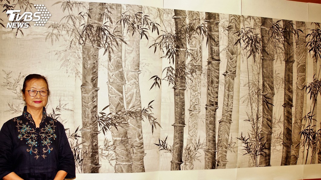 「竹痴」畫家連屏鉅作 竹林百態栩栩如生