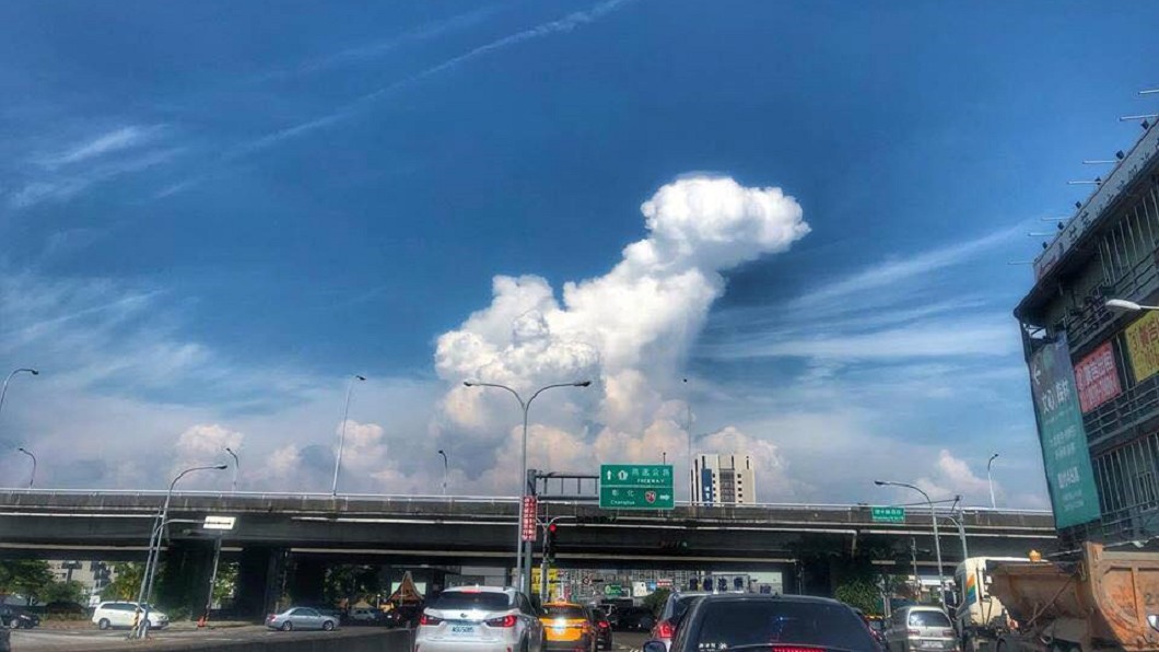 是妳嗎？晴空驚現「巨汪雲」　恰巧她愛犬離世一周年