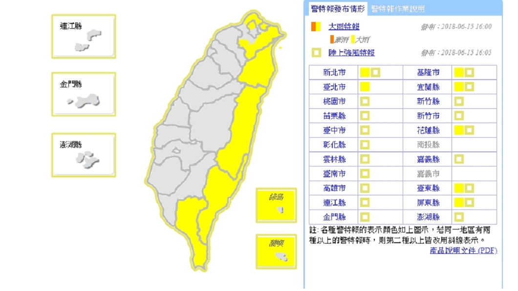 雨勢漂向北方!北北基等7縣市大雨特報