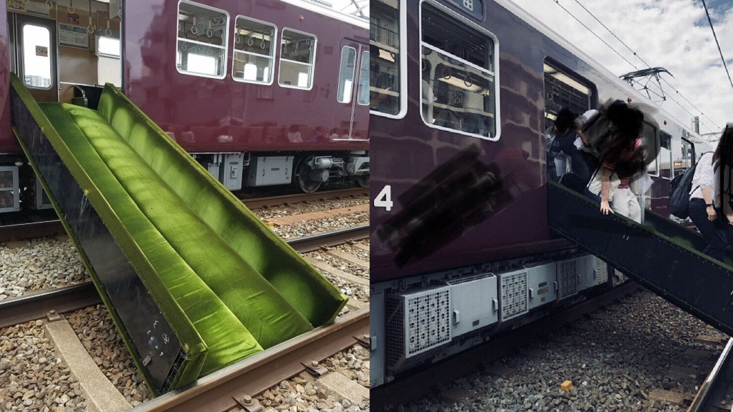 大阪強震！車長拆電車坐椅當逃生梯　疏散乘客