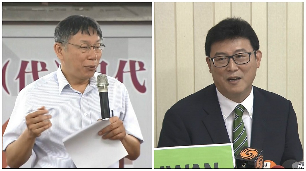 孫大千直指柯文哲正在利用吳音寧和侯友宜事件，操作「棄綠保柯」的效應來拚連任。(圖／合成圖)