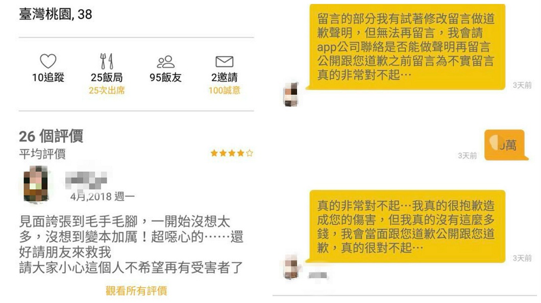 女約會放鴿子還誣陷性騷 男提告反擊她求饒