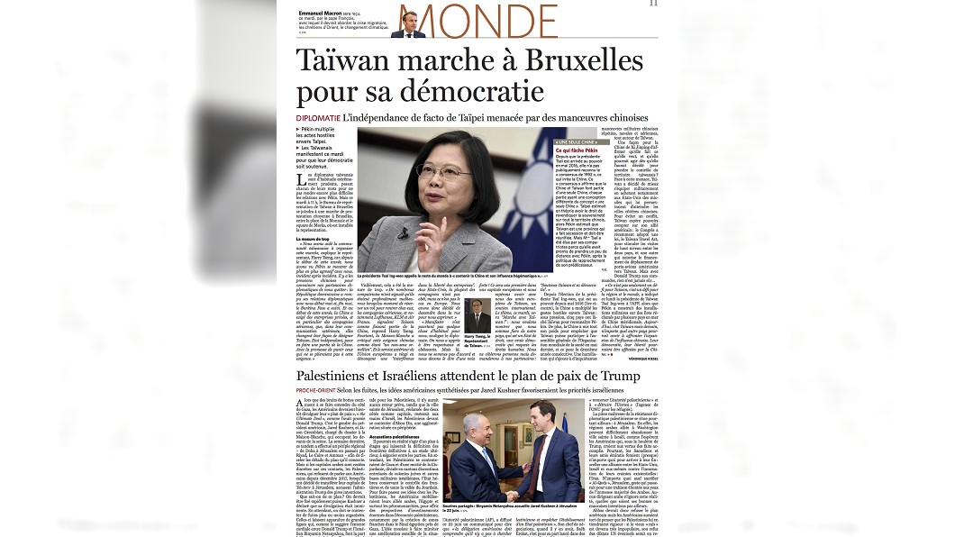 比媒報導中國惡意倍增 台灣人為護民主上街