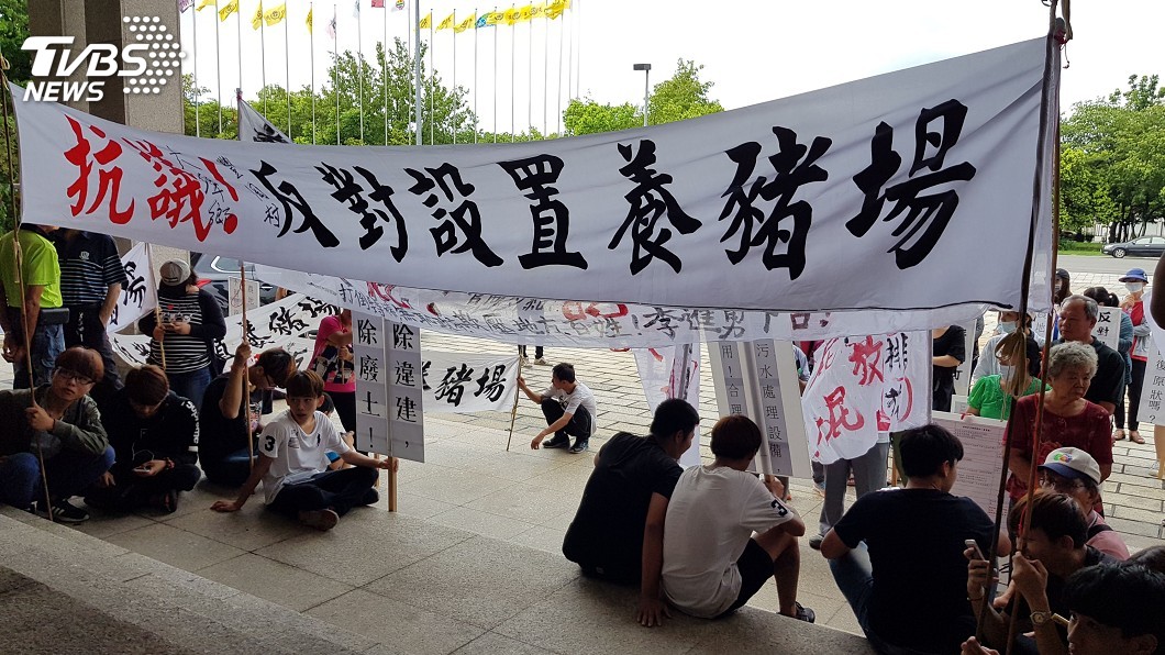 養豬場設置鄰近村莊　大埤豐岡居民陳抗