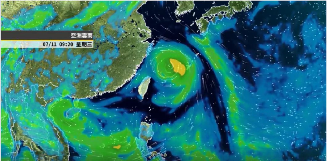 颱風預計下週二、三最接近台灣。圖/氣象達人彭啟明臉書