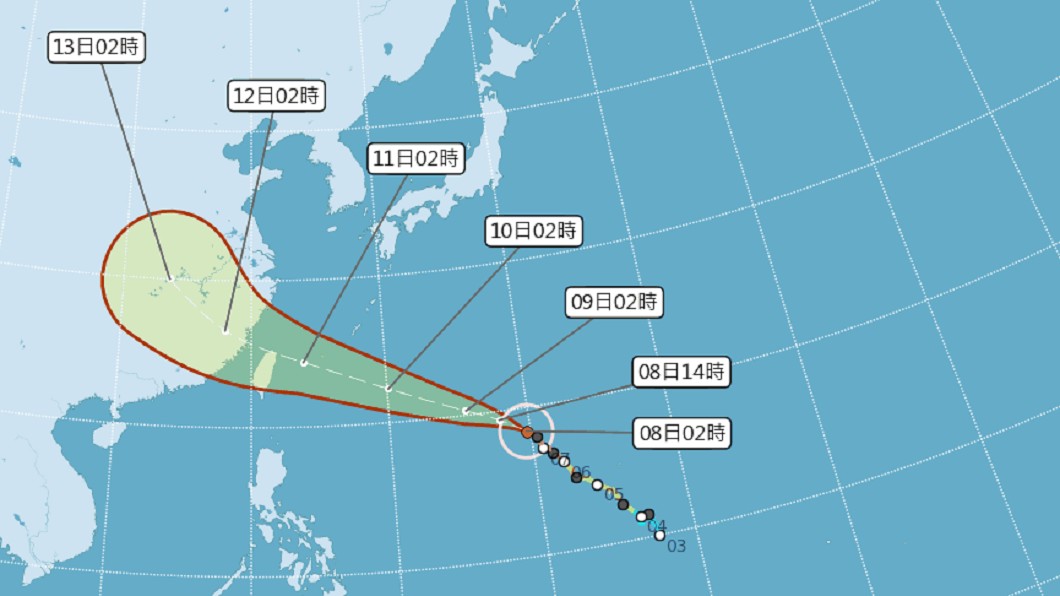 瑪莉亞成西北颱!「北台灣」挫咧等 11日暴雨襲擊