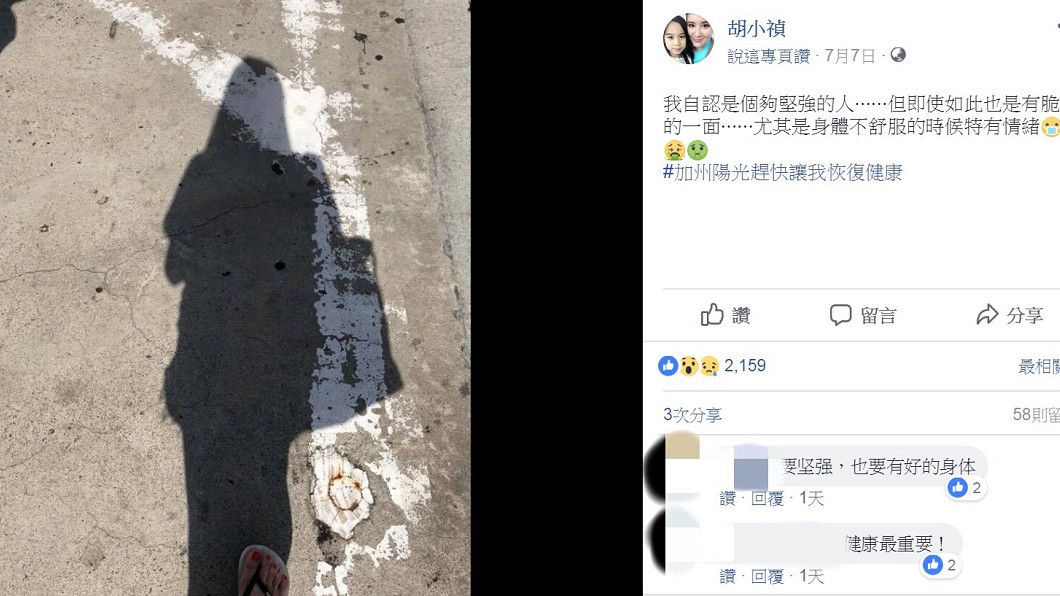 圖/翻攝自胡小禎臉書