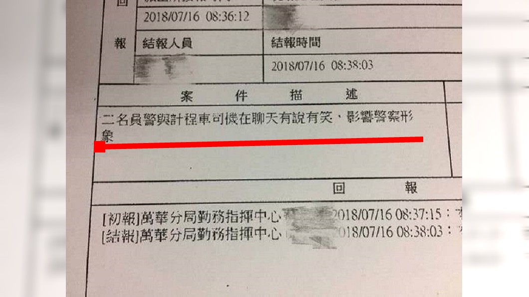 警察與運將聊天　魔人檢舉「有損形象」超傻眼
