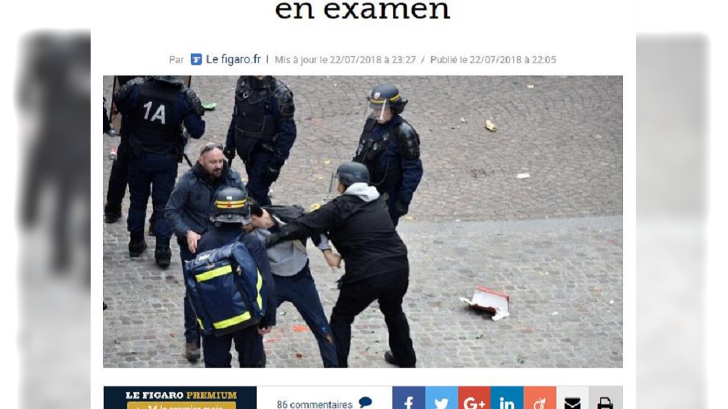 扮警察毆抗爭者　馬克宏保鑣遭起訴