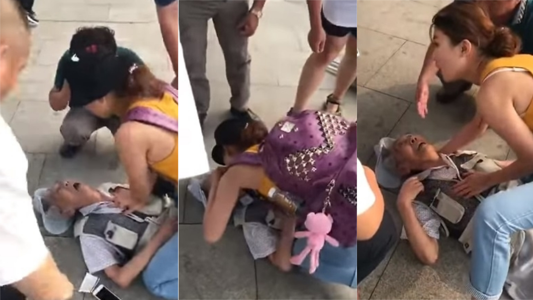 與死神搏鬥!女大生跪地CPR救8旬翁 暖心拒千元謝禮