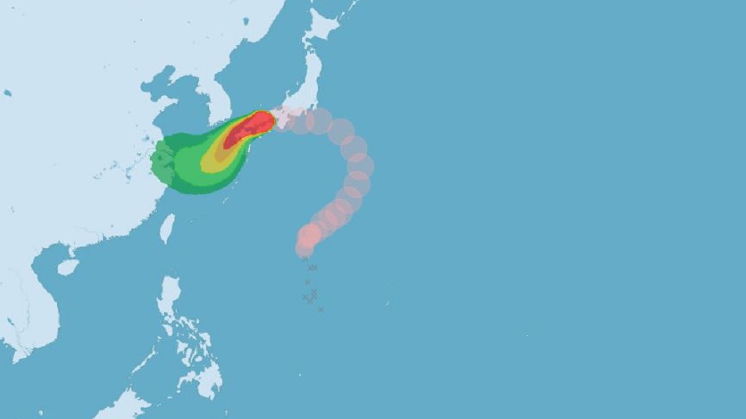 颱風東向西逆走 雲雀登陸日本三重