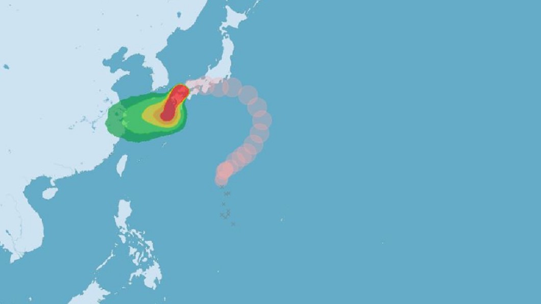 怪颱雲雀創首例! 由東往西橫貫日本