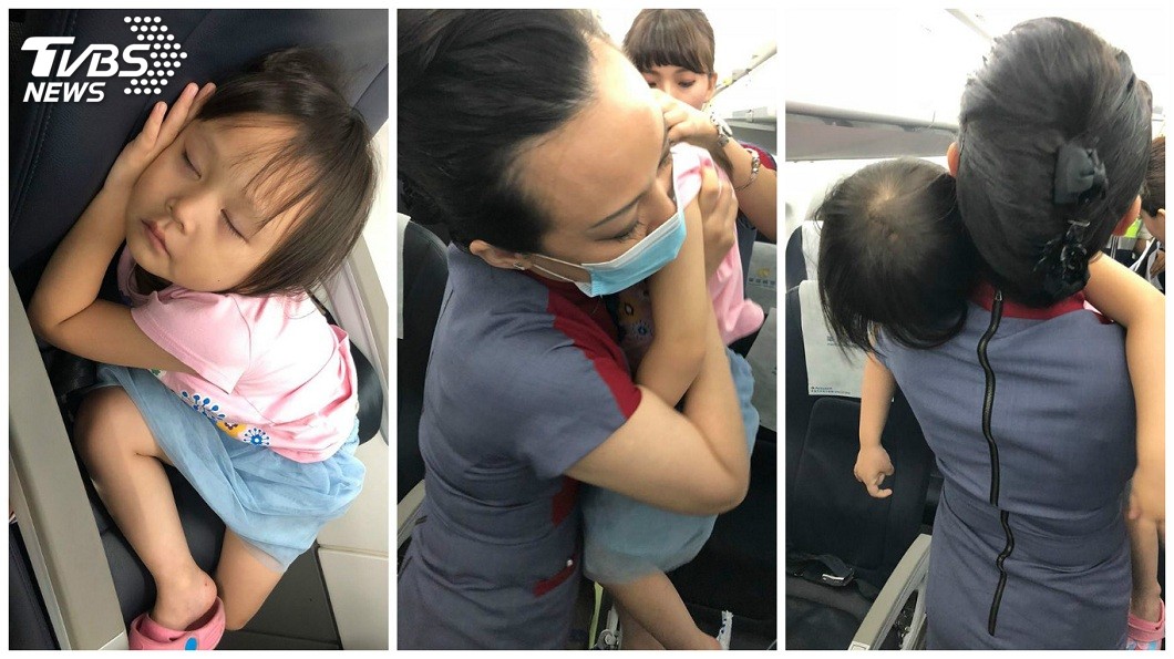 母「1打2」搭機超無助…女睡翻叫不醒 暖空姐幫抱下機