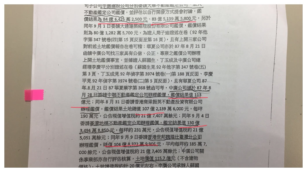 中廣仁愛路土地,究竟該以何種價位成交?中廣與中投各有主張。中投及中廣各請6家土地鑑價公司評估;從最低83億到最高130億的價格,鑑價價差高達46億! 圖/TVBS
