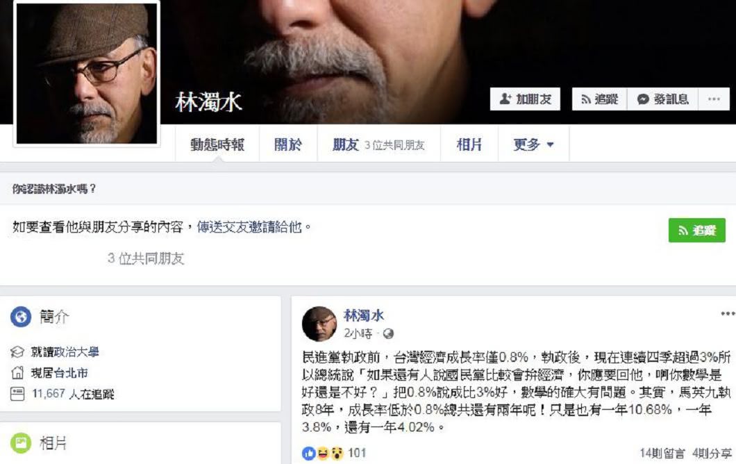 圖/翻攝自林濁水臉書