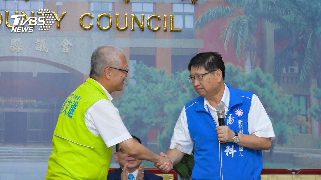 謝文進拜會楊文科 雙方談跨域治理拚勝選
