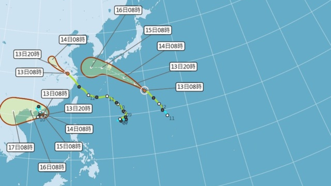 3颱接力！16號颱「貝碧佳」生成　今起雨下一整週