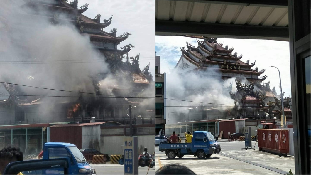 財神祖廟「武德宮」鬼月莫名起火 鐘鼓樓燒毀幸未釀災
