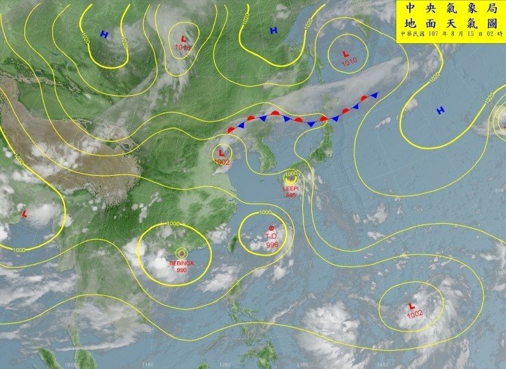 圖／翻攝自中央氣象局