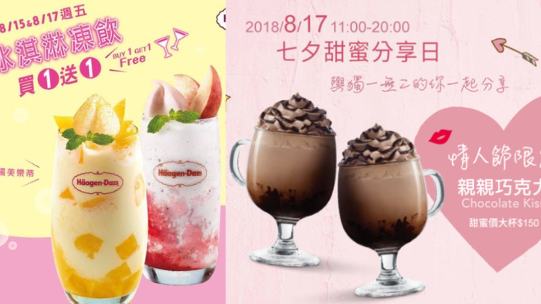翻攝自星巴克官網、Häagen-Dazs臉書