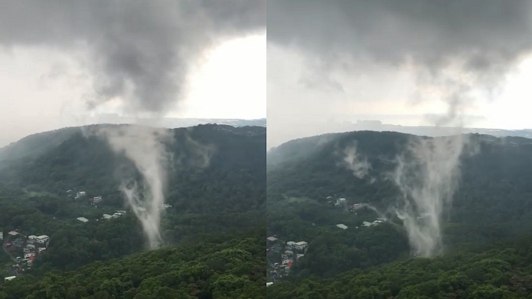淡水山區「神秘白煙」竄升10分鐘 網驚:神仙顯靈