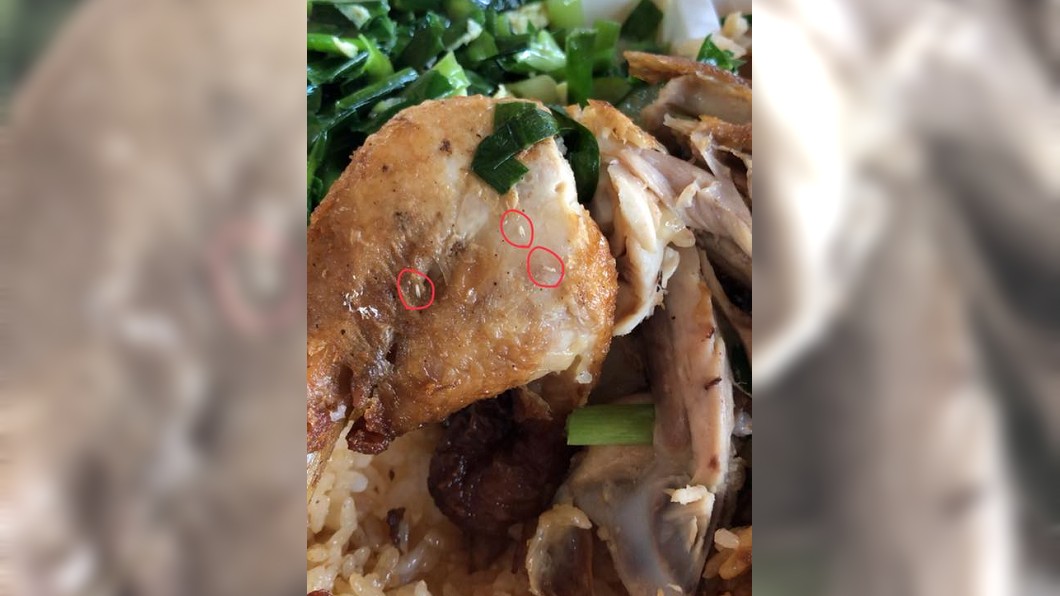 噁!雞腿上「蛆在爬」 店家扯回:那是毛細孔啦