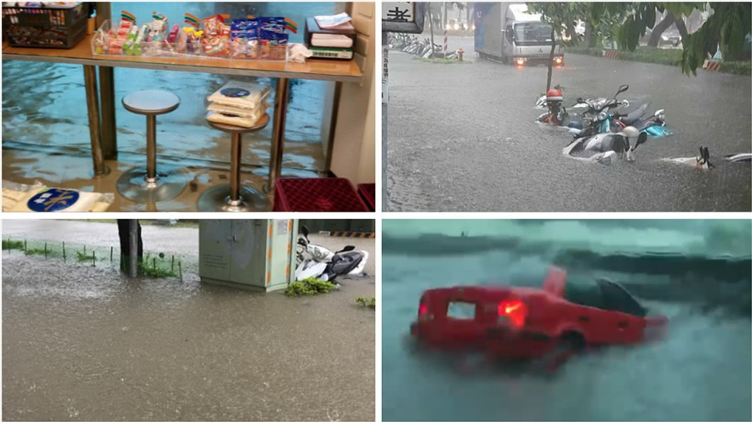 不到50天就破功!高雄砸3百億治水 今遇豪雨道路變河