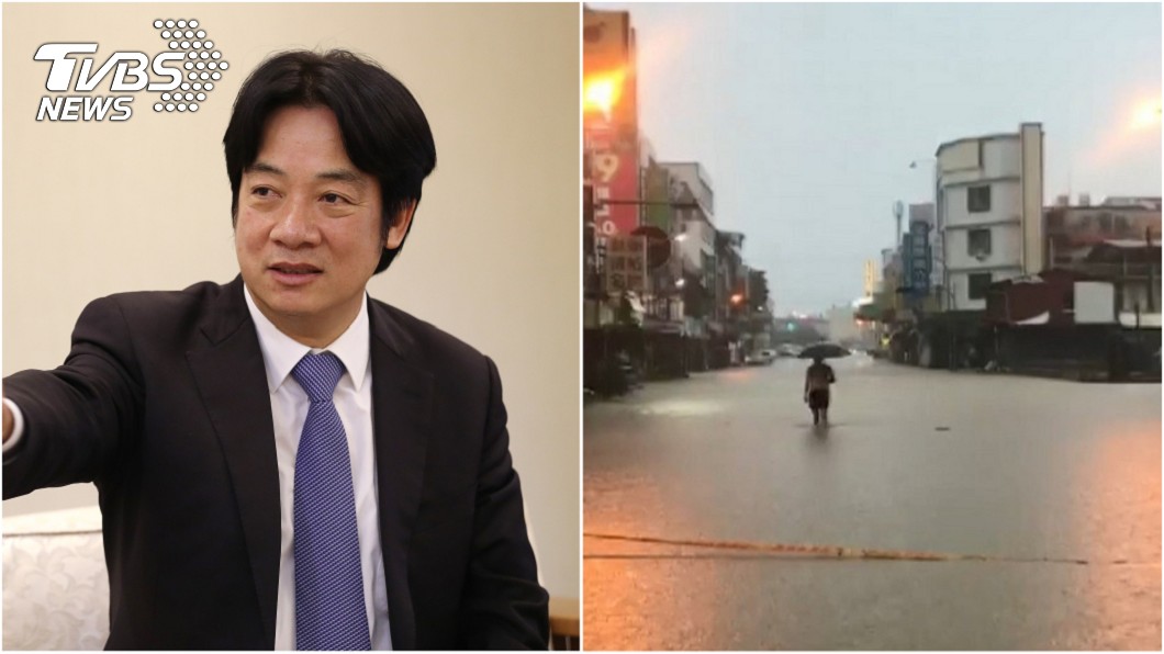 民怨治水破功 賴揆駁:這麼大的雨下在哪個城市不淹水