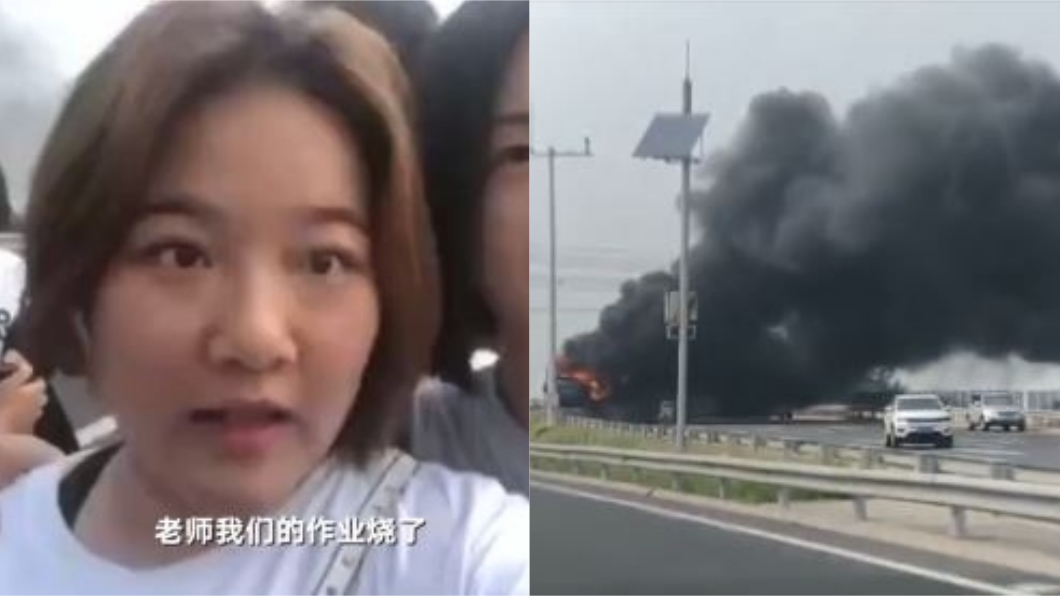 不是我不寫啊!遇巴士火燒車 向老師喊話:作業燒了