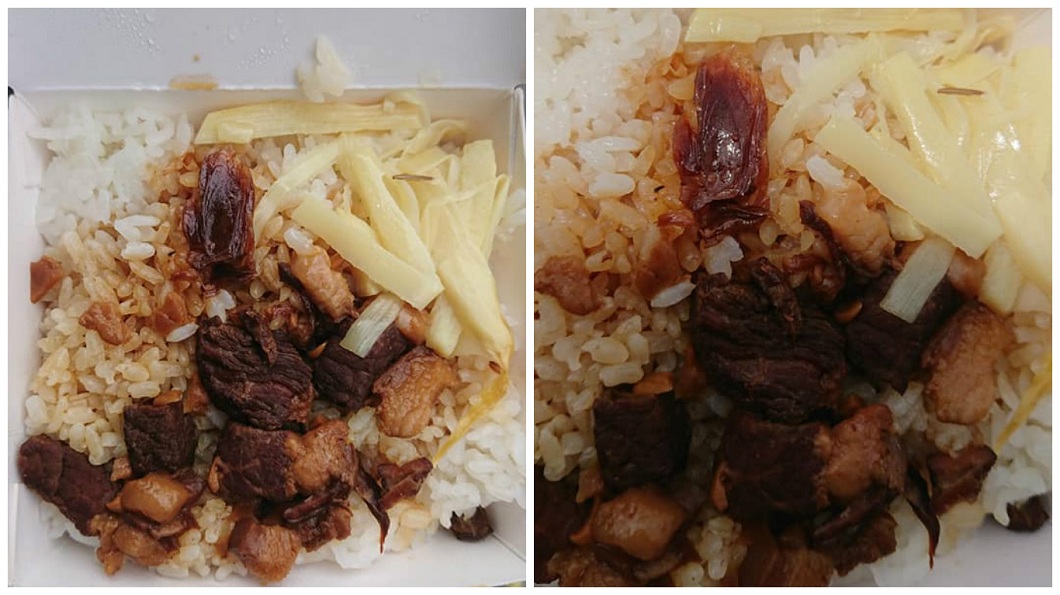 這到底是啥?他買滷肉飯來吃 油蔥頭太像「小強」險吐