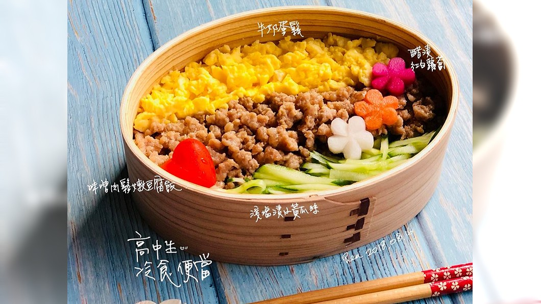 幫高二兒子準備的冷食便當。圖／賴小姐授權使用