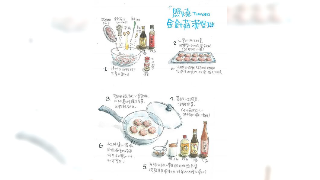 好吃到同學都來搶!一張水彩「手繪食譜」千人朝聖