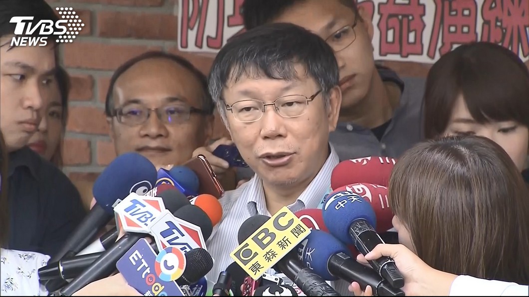 柯文哲又因吳音寧爆粗口。圖／TVBS