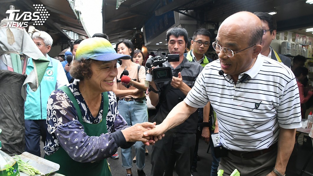 密集市場拜票 蘇貞昌:市民支持讓我有活力