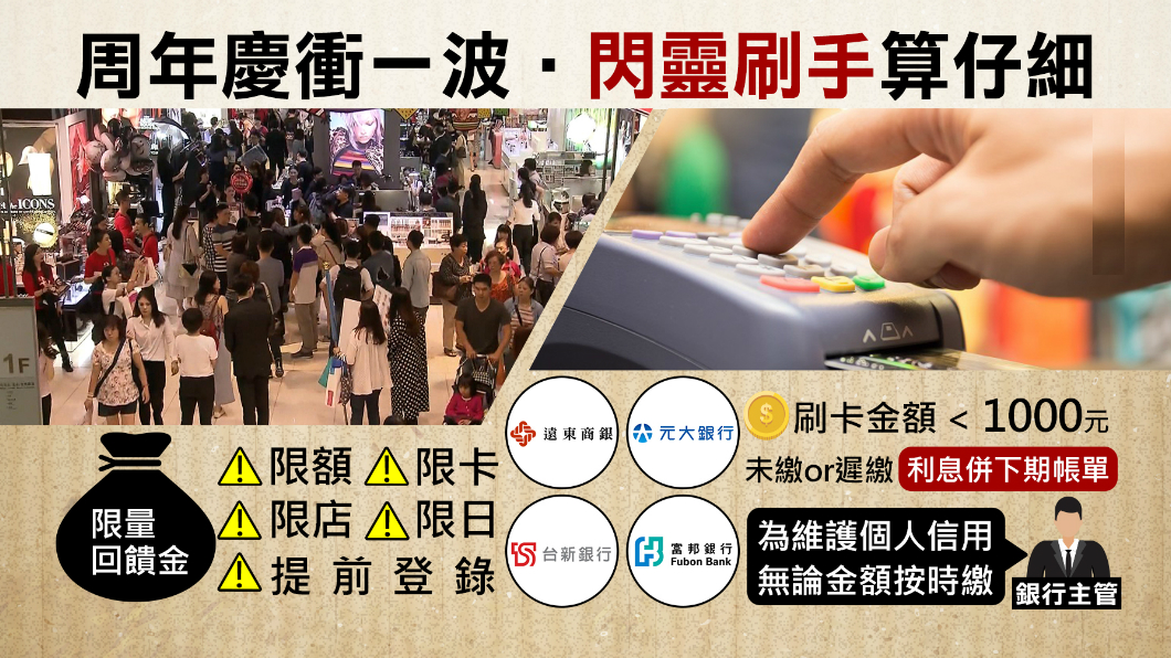 周年慶「刷」手注意!限制藏在細節裡