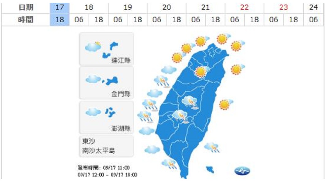 圖／中央氣象局