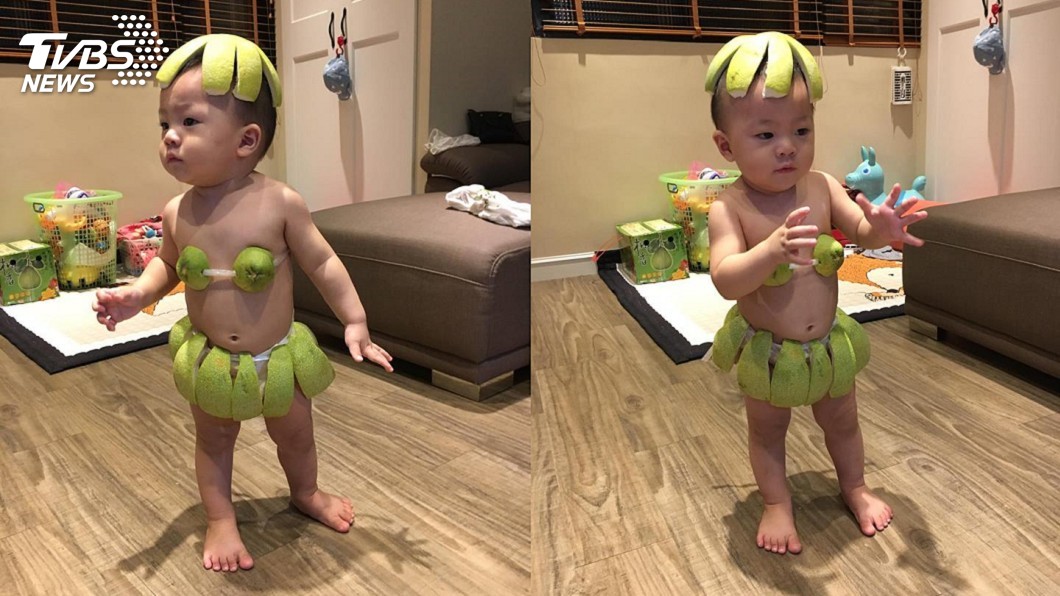 1歲娃穿「柚基尼」扭腰擺臀 網笑翻:長大會後悔