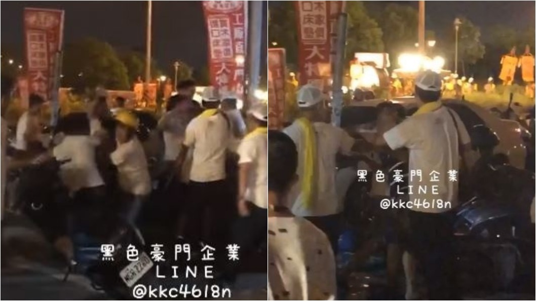 廟會繞境成「街頭快打」 信眾醉男瘋狂互毆