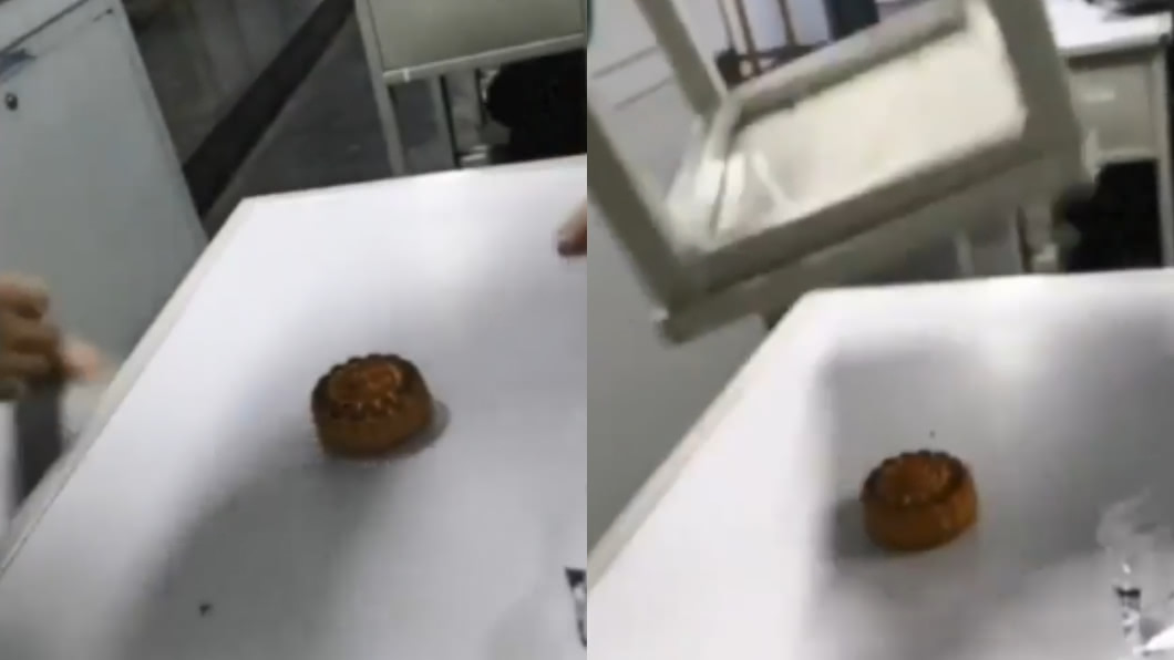 敲都敲不碎！月餅硬到成「五金」　網笑：防身用的