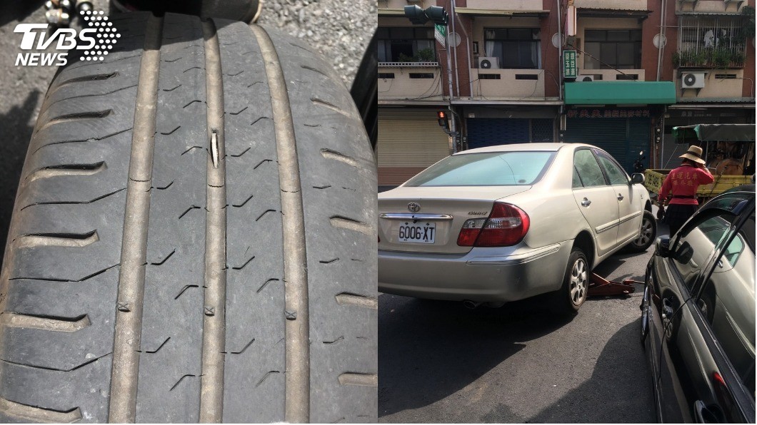 10元硬幣插爆胎!車行師傅訝異:從沒見過