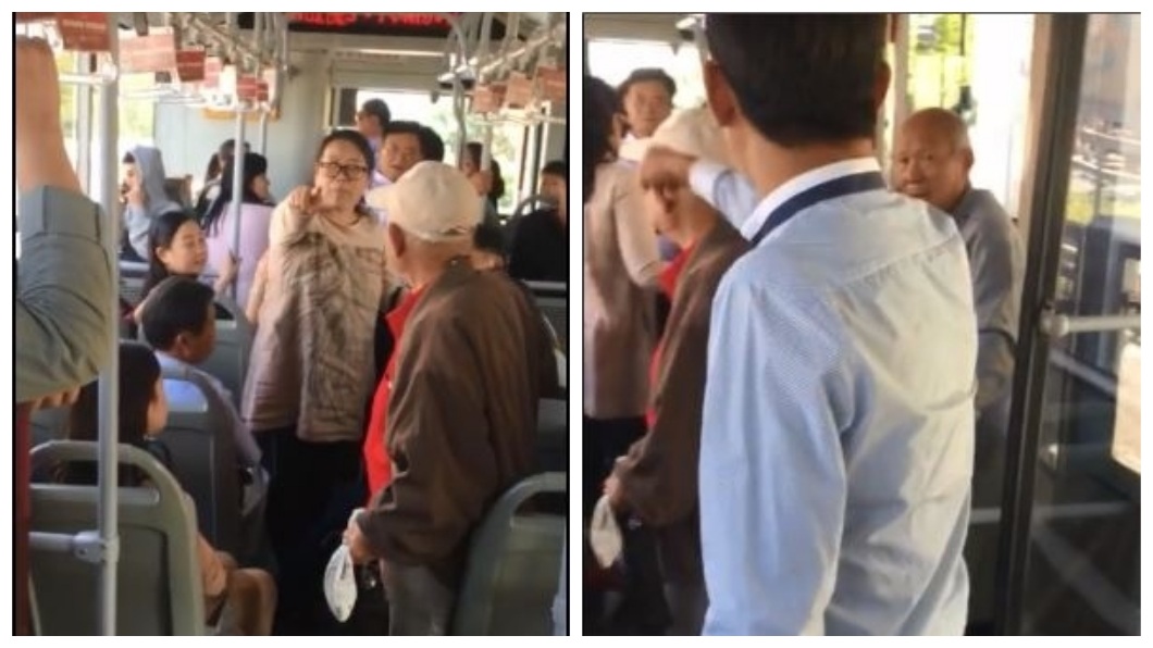 車內其他乘客連忙制止，事後還到警局幫女學生作證。(圖／翻攝自微博)