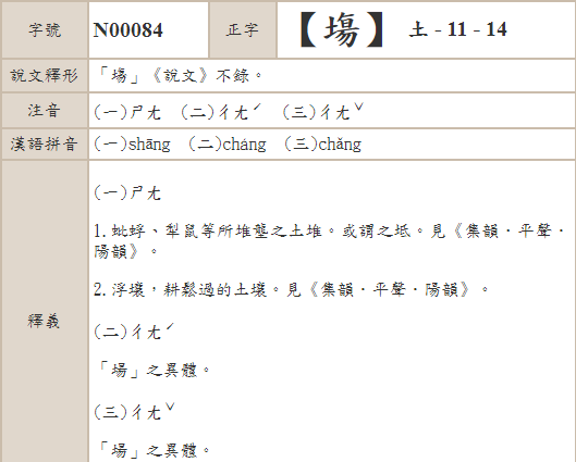 圖／翻攝自 教育部異體字字典