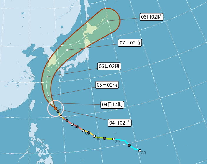 圖／翻攝自中央氣象局