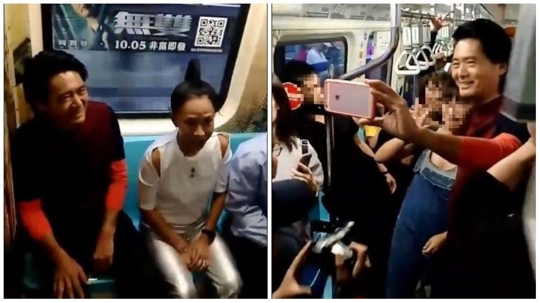 親民無極限!周潤發搭北捷 民搶合照來者不拒