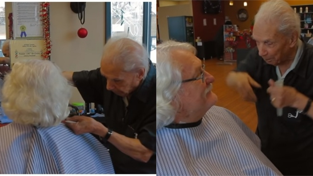 感動!107歲理髮師至今「0病假」 為已逝妻子而努力
